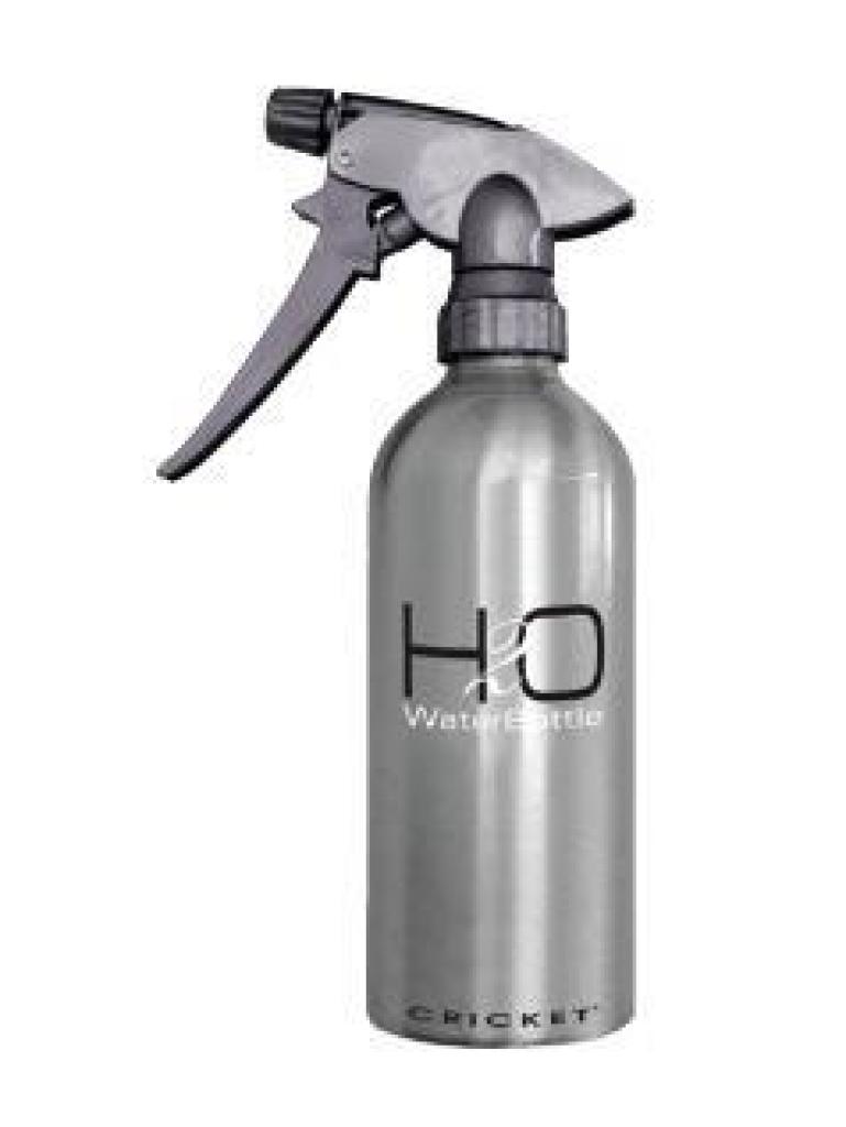 Cricket 400ml H20 Silver Aluminium Water Spray Bottle