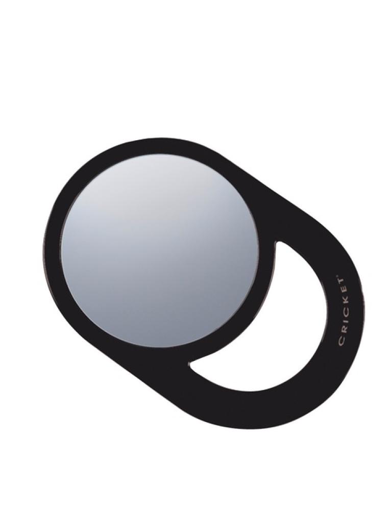Oval Styling Mirror Black Plastic