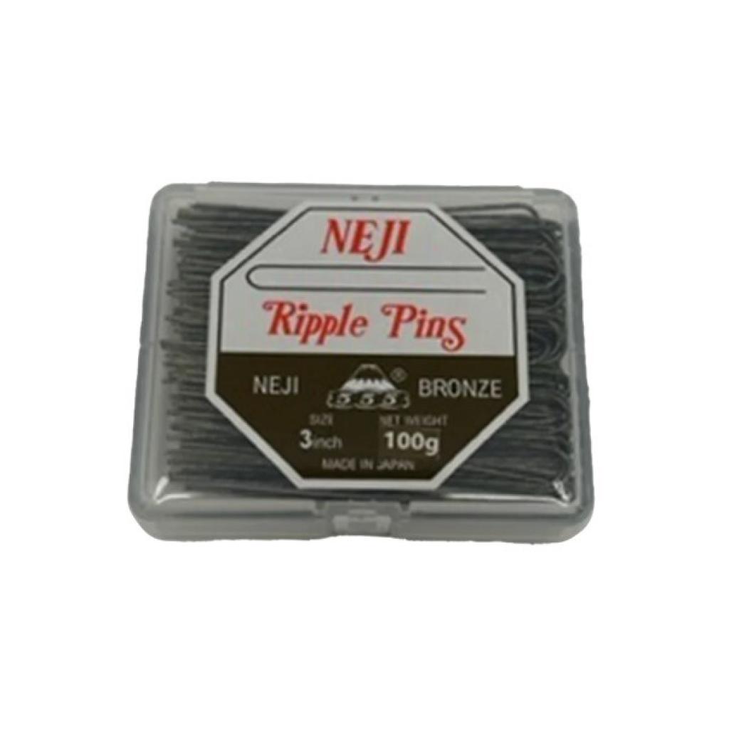 555 Neji 3inch Ripple Pins 100gm - Bronze