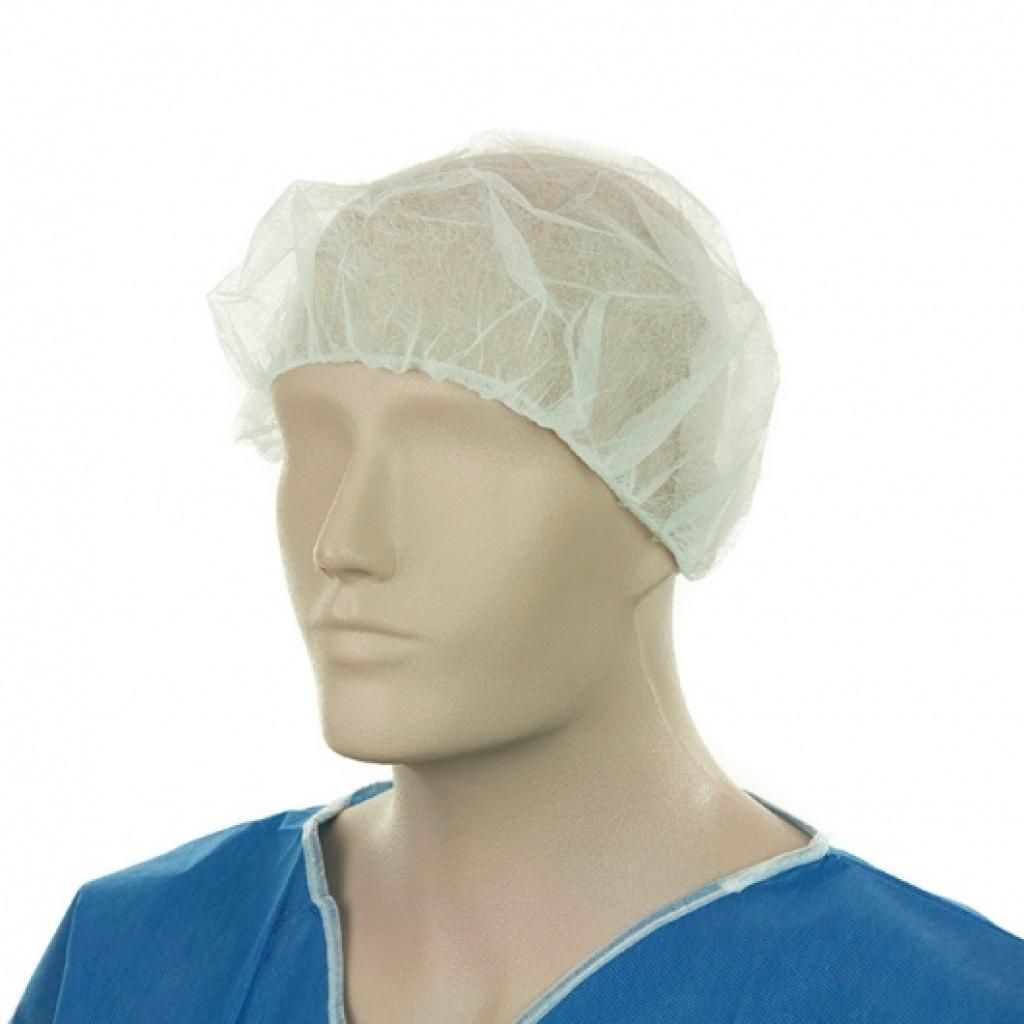 Bastion Bouffant/Beret Caps White-100 Box