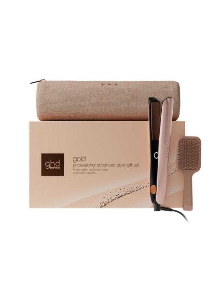  GHD Gold Hair Straightener Cashmere Beige Gift Set 