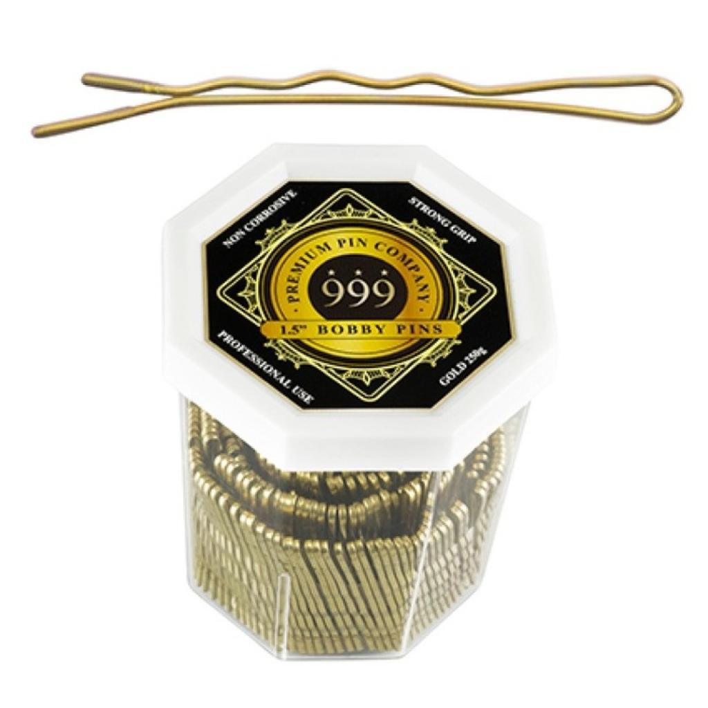 999 Bobby Pins 1.5in Gold 250gm