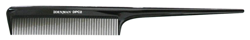 Denman DPC2 Precision Black Tail Comb 205mm