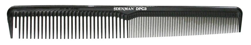 Denman DPC3 Precision Small Black Cutting Comb 178mm