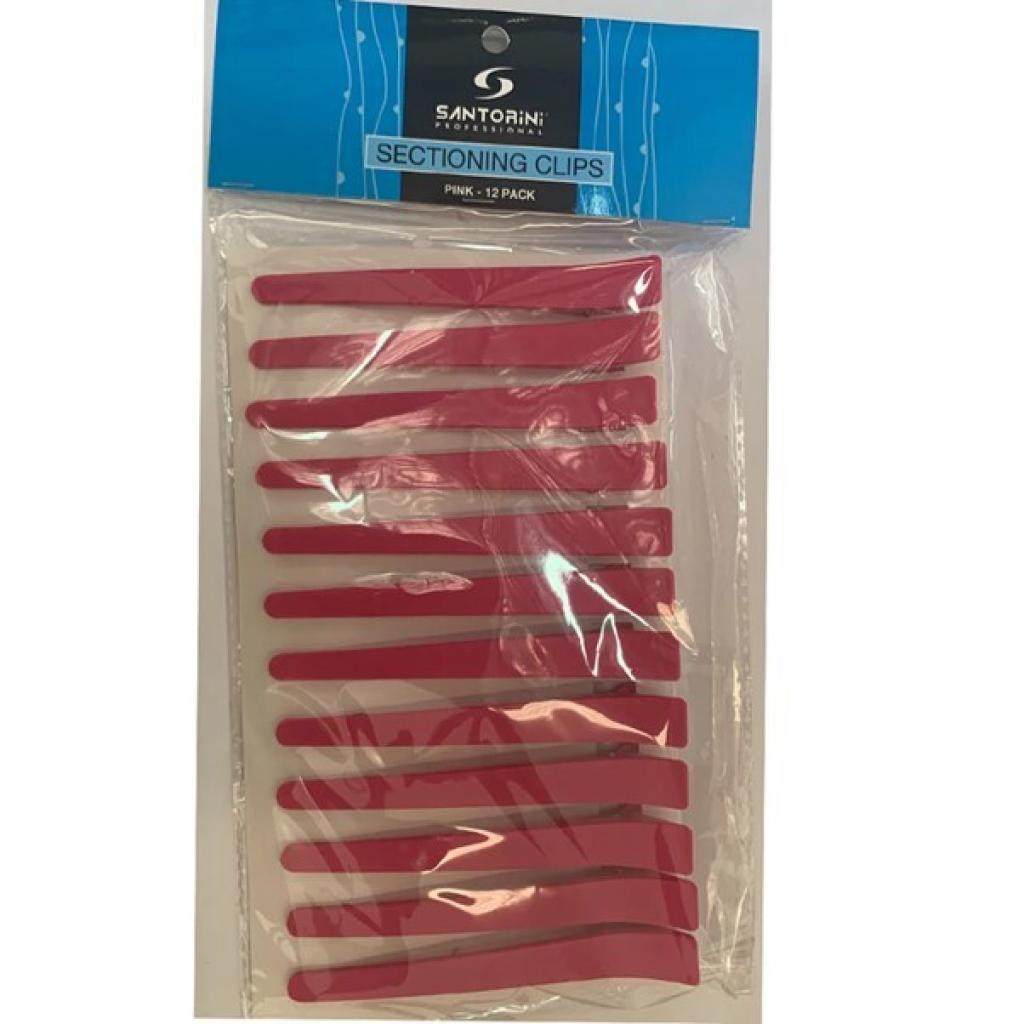 Santorini Pink Sectioning Clips 4.5in 12 Pkt