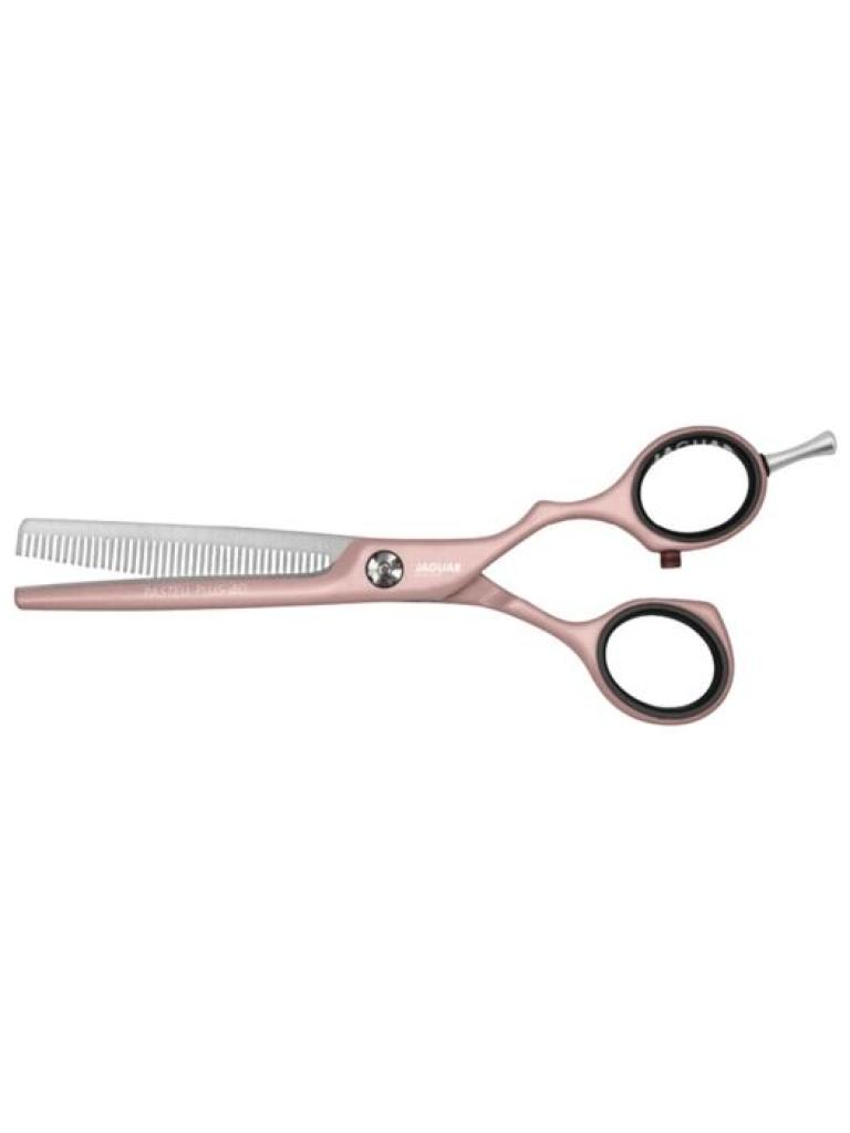 Jaguar Pastel Plus 40 Rose 5.5 Offset Thinning Scissor