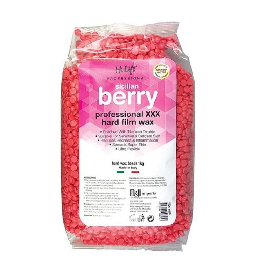 1kg Hi-Lift Sicilian Berry Hard Film Wax Beads