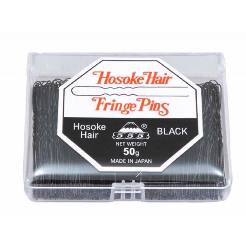 555 Hosoke Fringe Pins Black