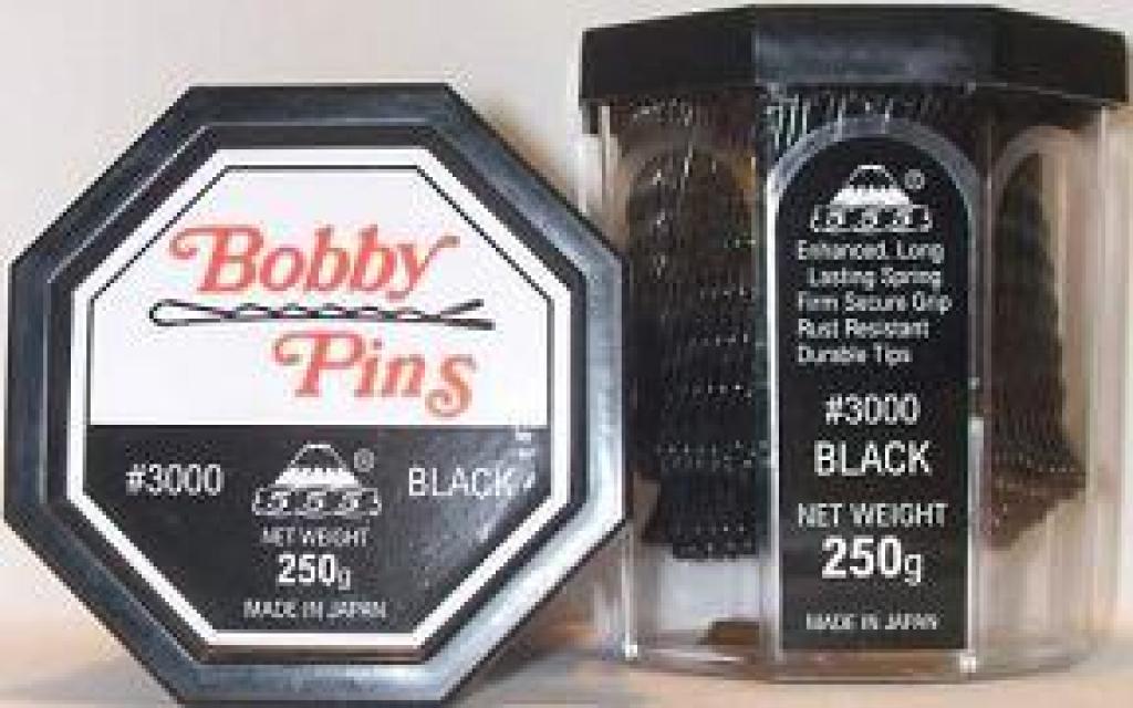 555 Bobby Pins 2in #3000 Black 200gm