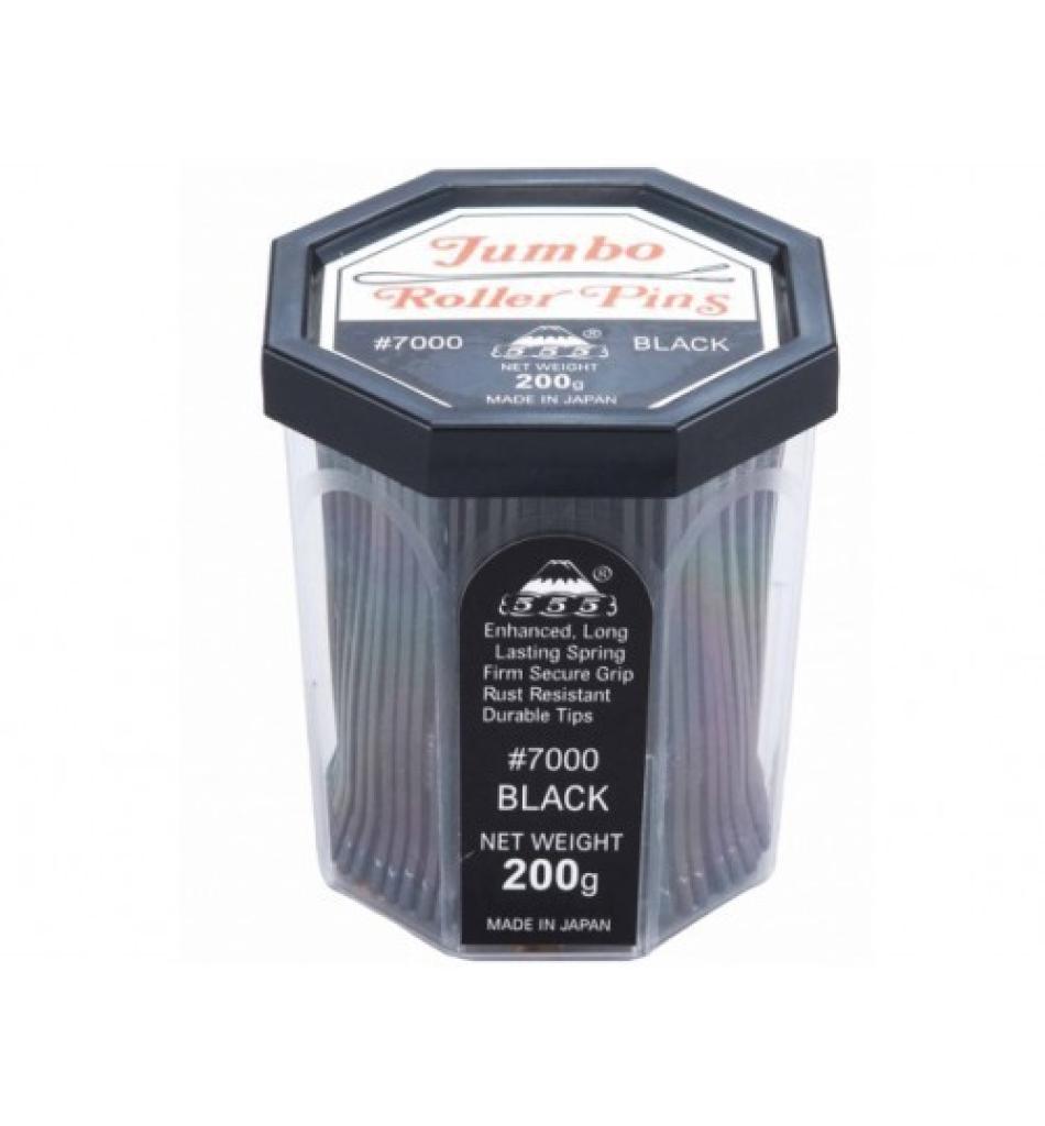 555 Jumbo Roller Pins Flat 200gm #7000 Black
