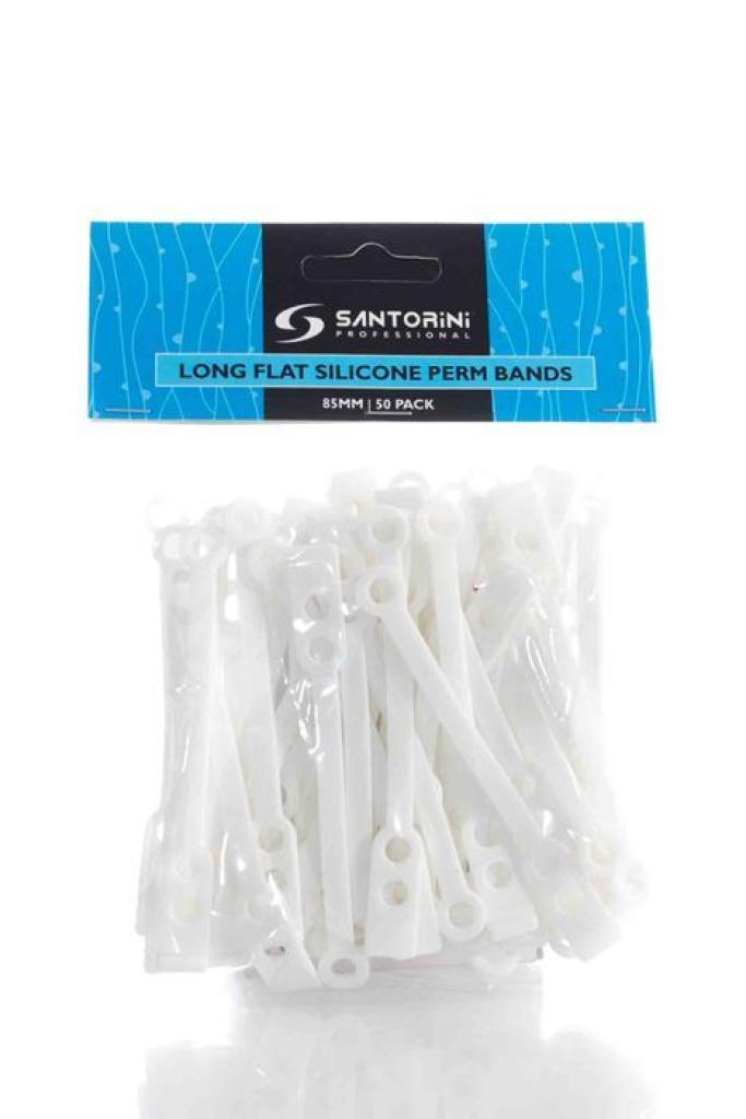 Santorini Silicone Long Flat Perm Bands 85mm 50 Pkt