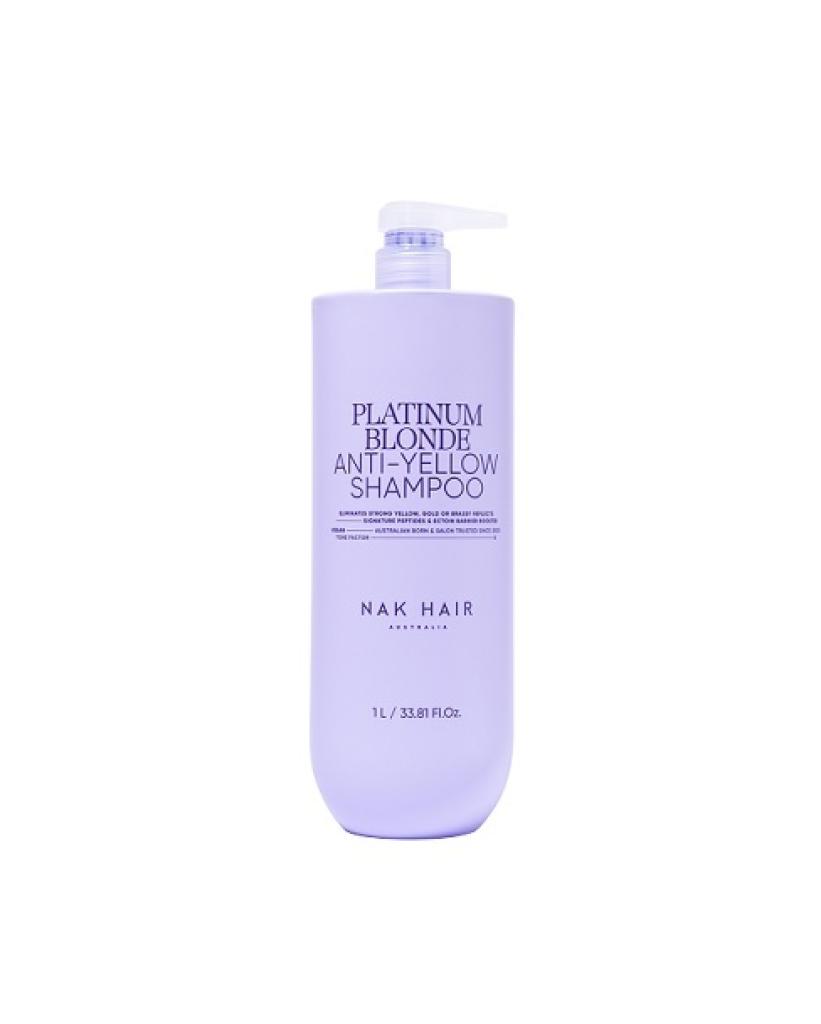 1Ltr NAK Platinum Blonde Anti-Yellow Shampoo