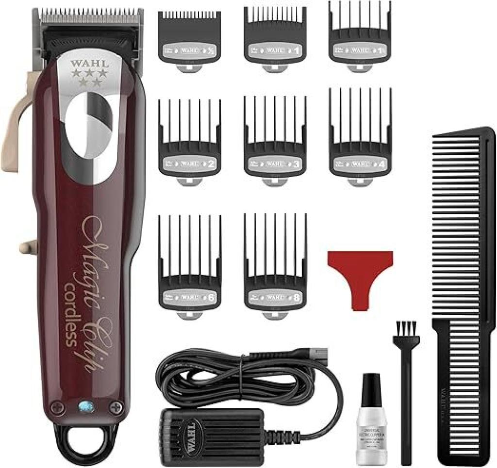 Wahl 5 Star Magic Clipper Burgundy Cordless