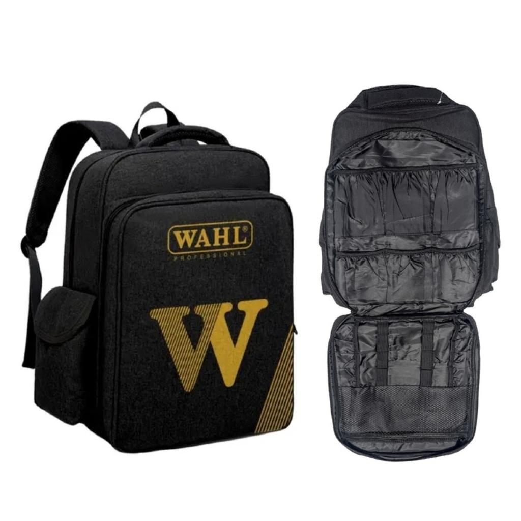Wahl Black Backpack - Gold Logo