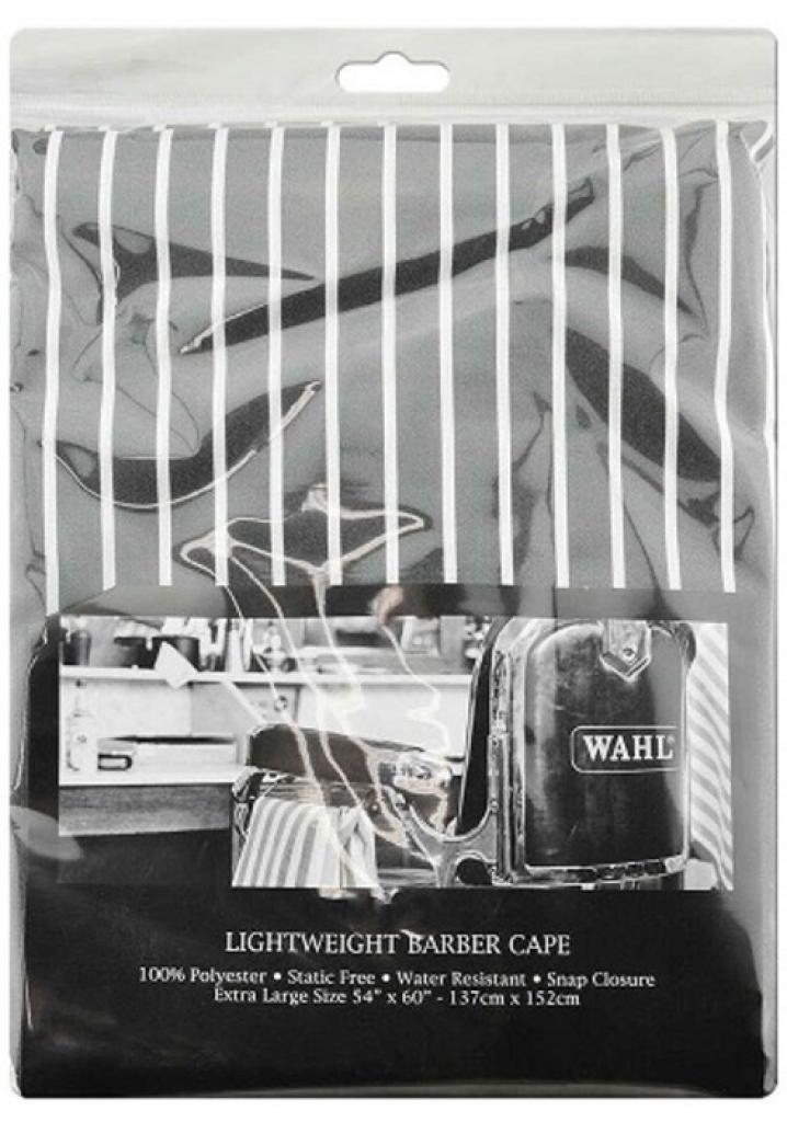 Wahl Cape Lightweight Barber - Charcoal/White Stripe