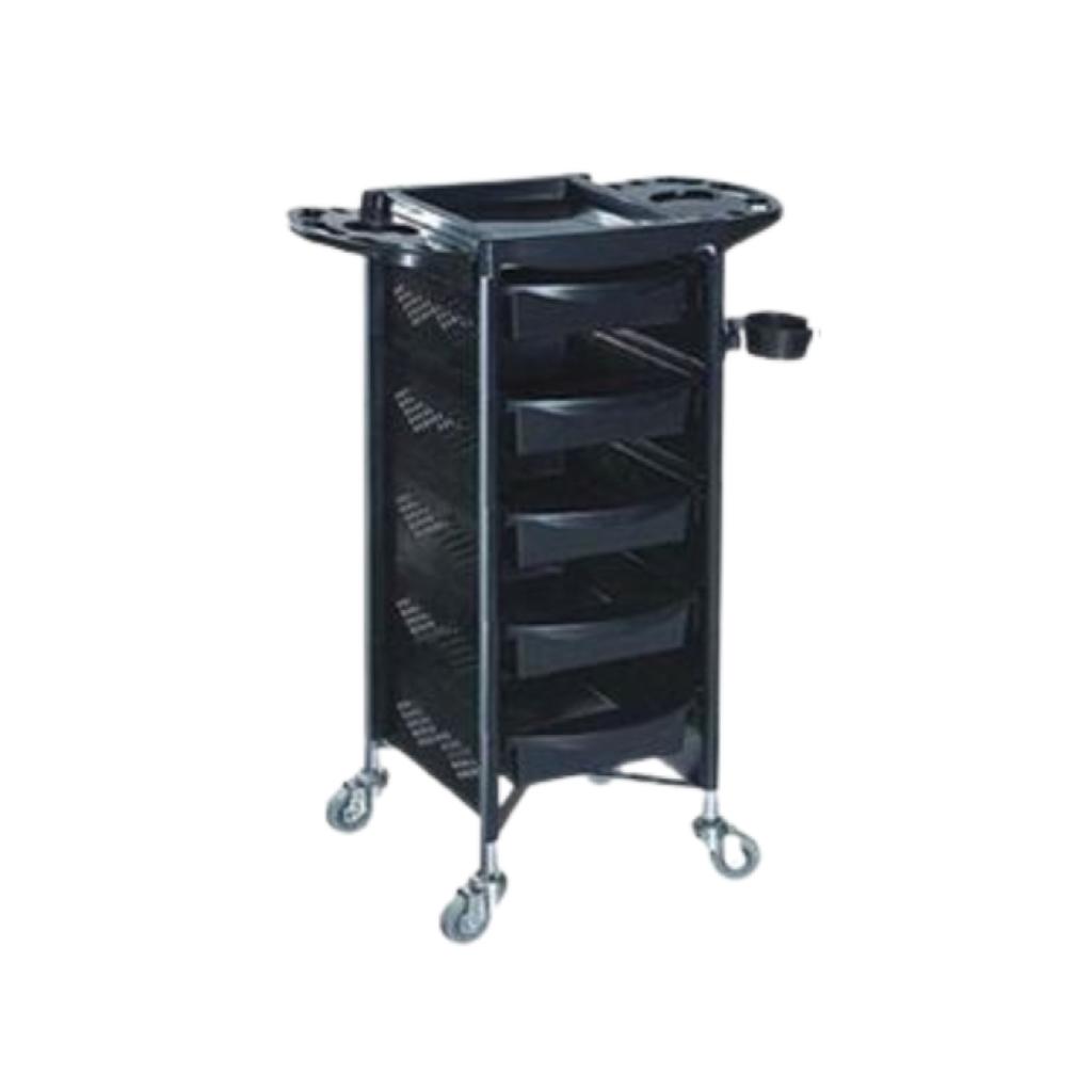WSF Zena Trolley 5 Tier Black